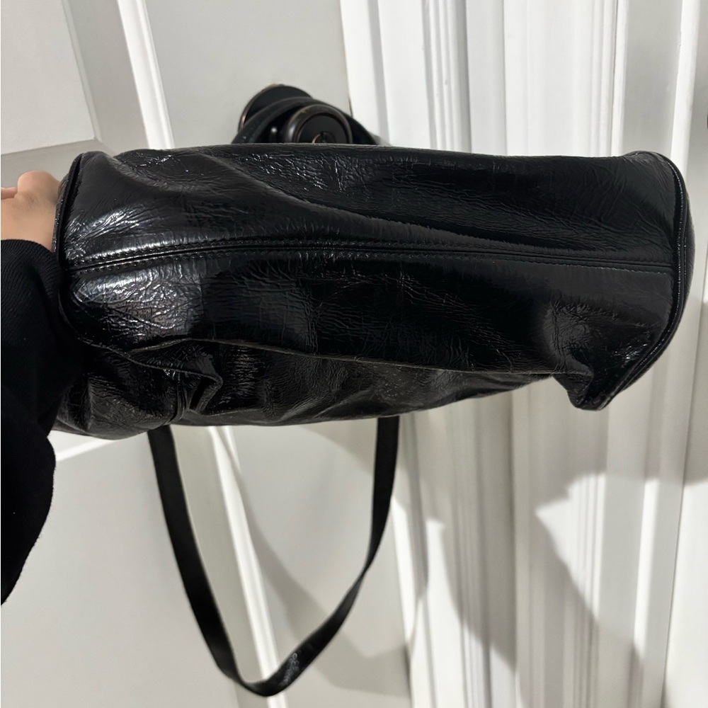 Dolce & Gabbana Black Patent Leather Top Handle Bag - Picture 6 of 16